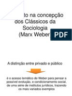 O Direito na Concepção dos Clássicos da Sociologia - Weber