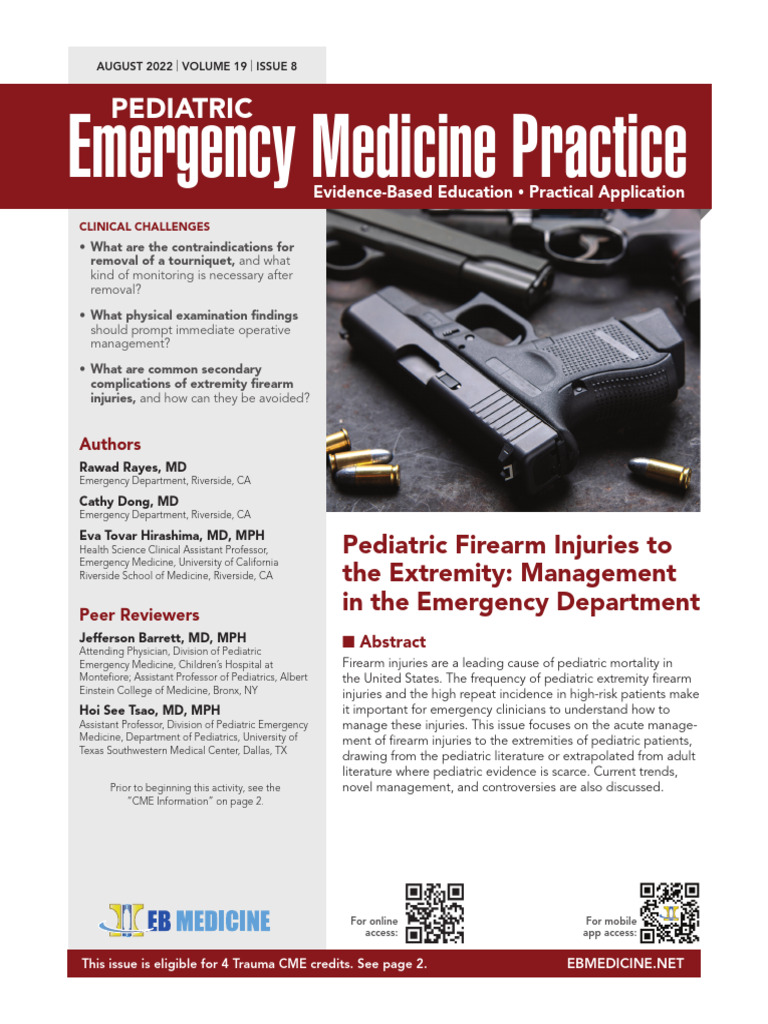 Pediatric Firearm Injury Management | PDF | Shotgun | Cartridge (Firearms)