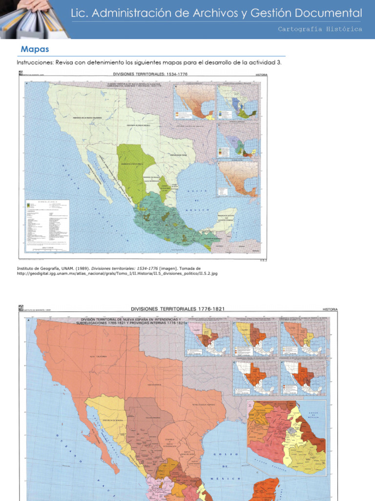 Mapas de Divisiones Territoriales Históricas | PDF
