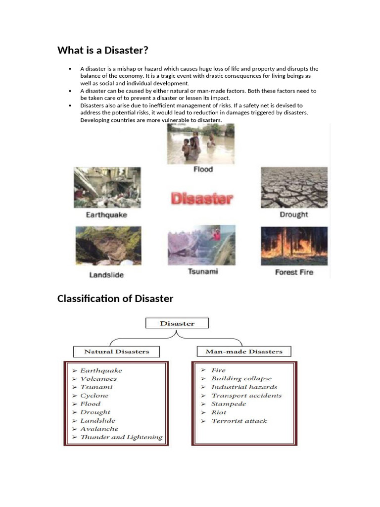 Understanding Disasters and Management Strategies | PDF