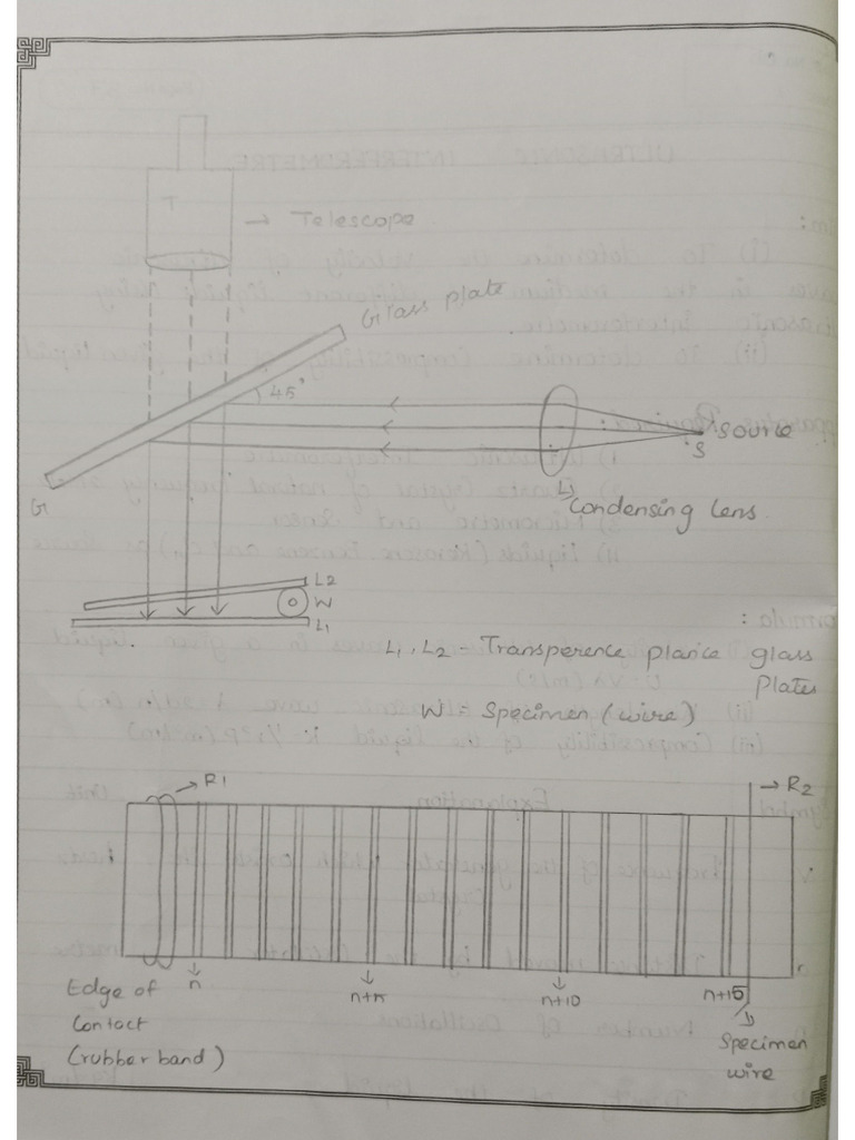 Phy Record - Thickness of A Wire Air Wedge Method | PDF