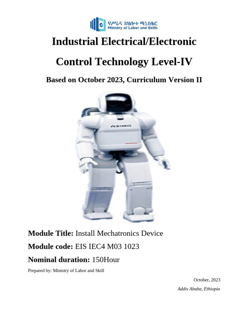 M03-Install Mechatronics Device | PDF | Electric Motor | Power Supply