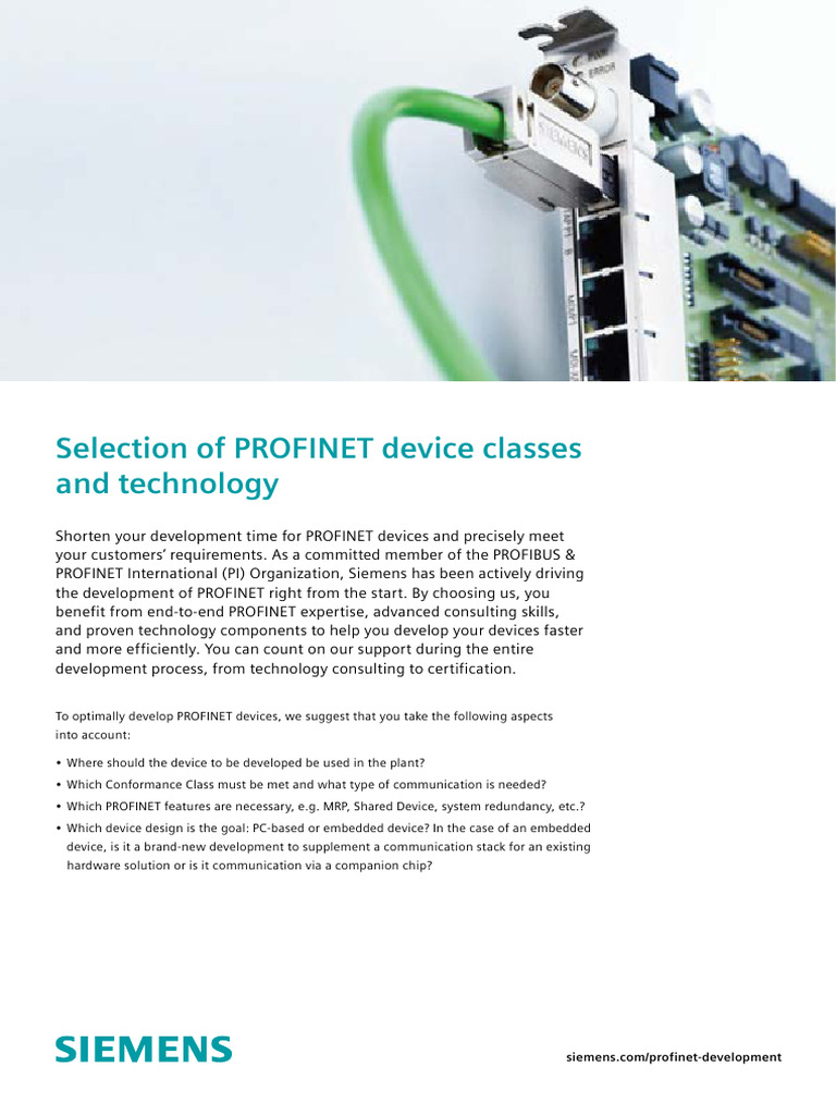 Difa b10254 00 7600profinetdeviceclassesen 144 | PDF | Computer ...
