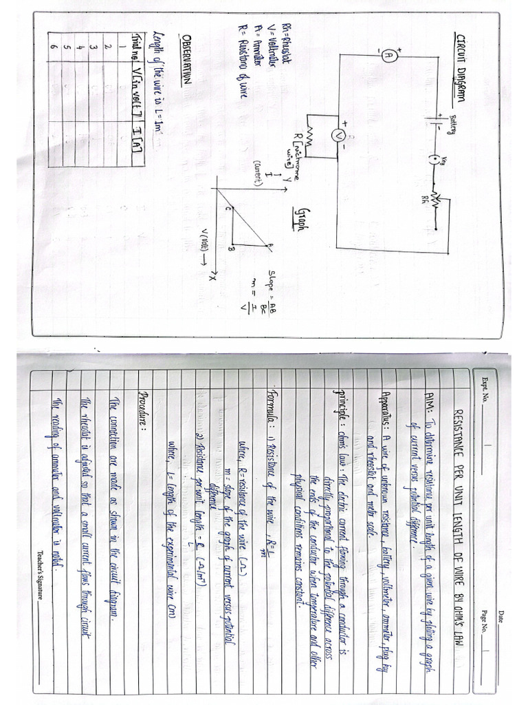 Physics +2 Cbse Lab Record | PDF