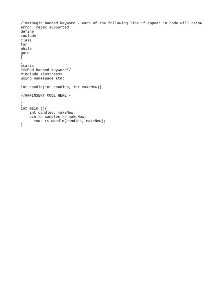 Banned Keywords in C++ Code | PDF