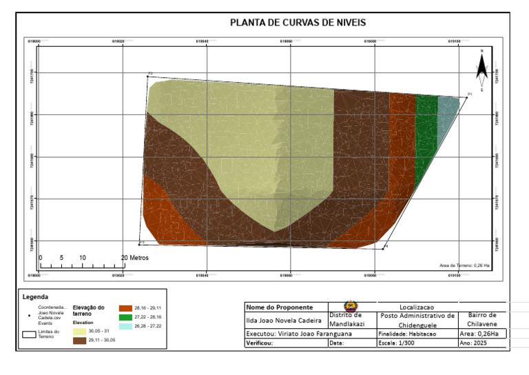Planta de Elevacao de Terreno - Ilda | PDF | Geociências | Dados e ...