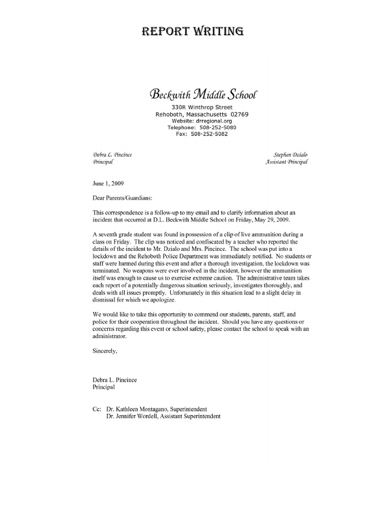 Report Writing | PDF
