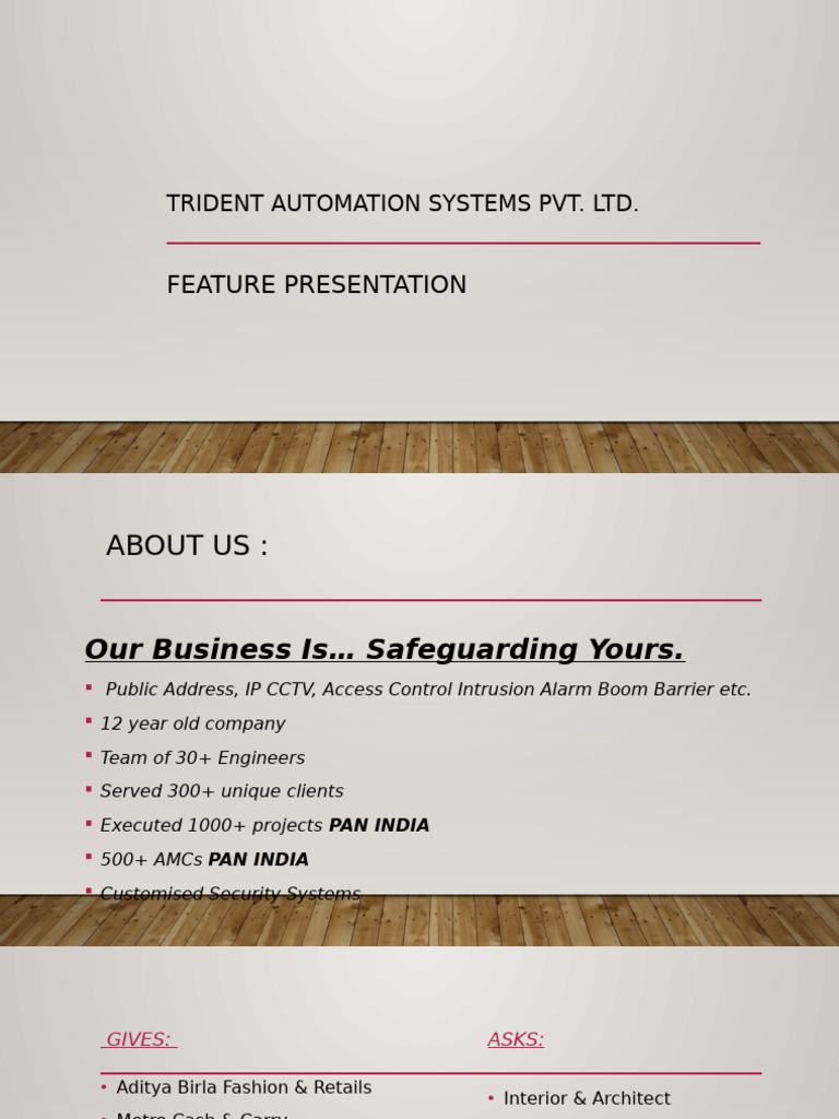 Trident Automation Security Solutions | PDF