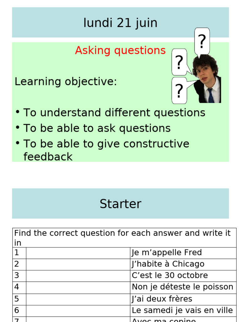 Questions et réponses en français | PDF | Échecs | Théorie (échecs)