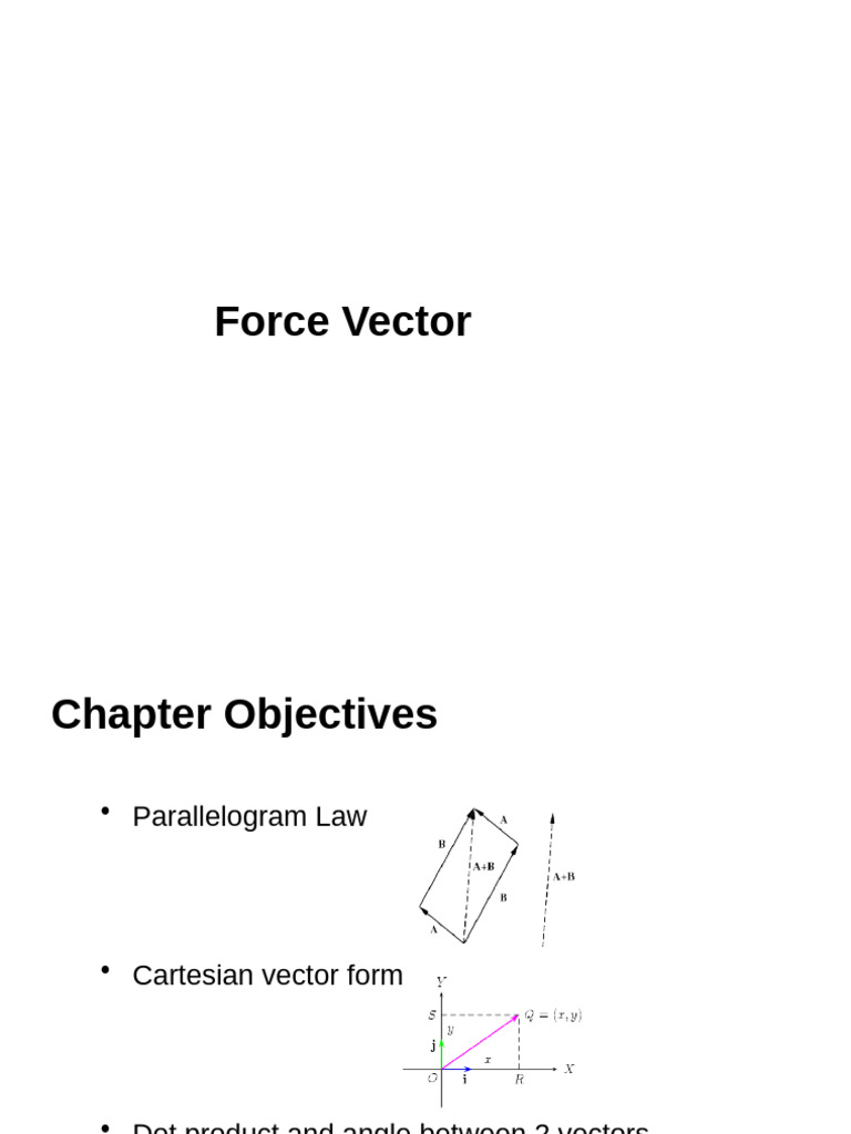 Understanding Force Vectors and Operations | PDF | Euclidean Vector ...