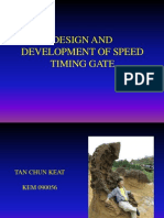 Design and Development of Speed Timing Gate