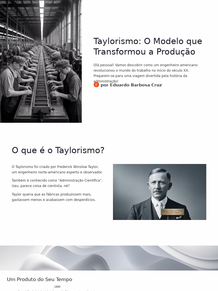 Taylorismo: Revolução na Produção Industrial | PDF | Science | Padronização