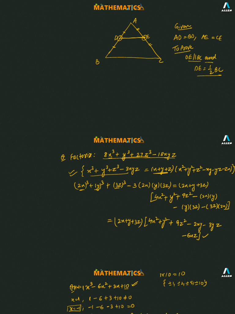 01-07-2022 Doubt Class 9TIM2 | PDF