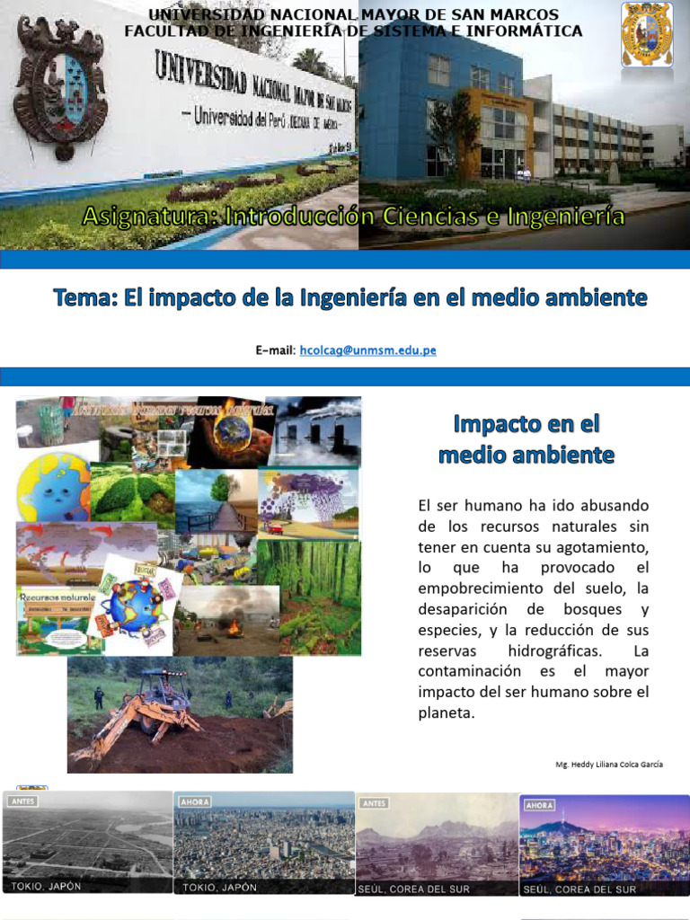 Impacto de la Ingeniería en el Medio Ambiente | PDF | Contaminación ...