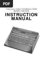 Download Titlemaker 2000 UserManual by Underseen SN92498 doc pdf