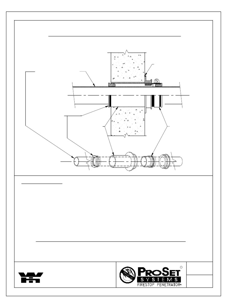 Waterproofing Pipe Penetration Detail | PDF