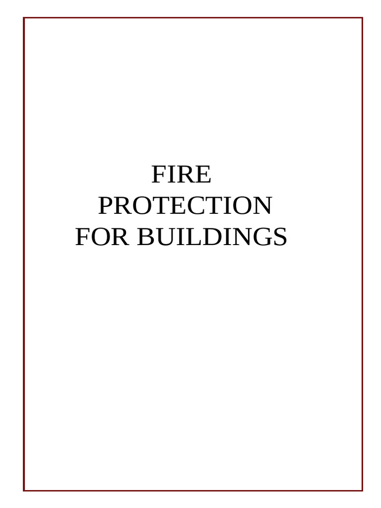 Fire Protection Measures for Buildings | PDF | Firefighting | Fire ...