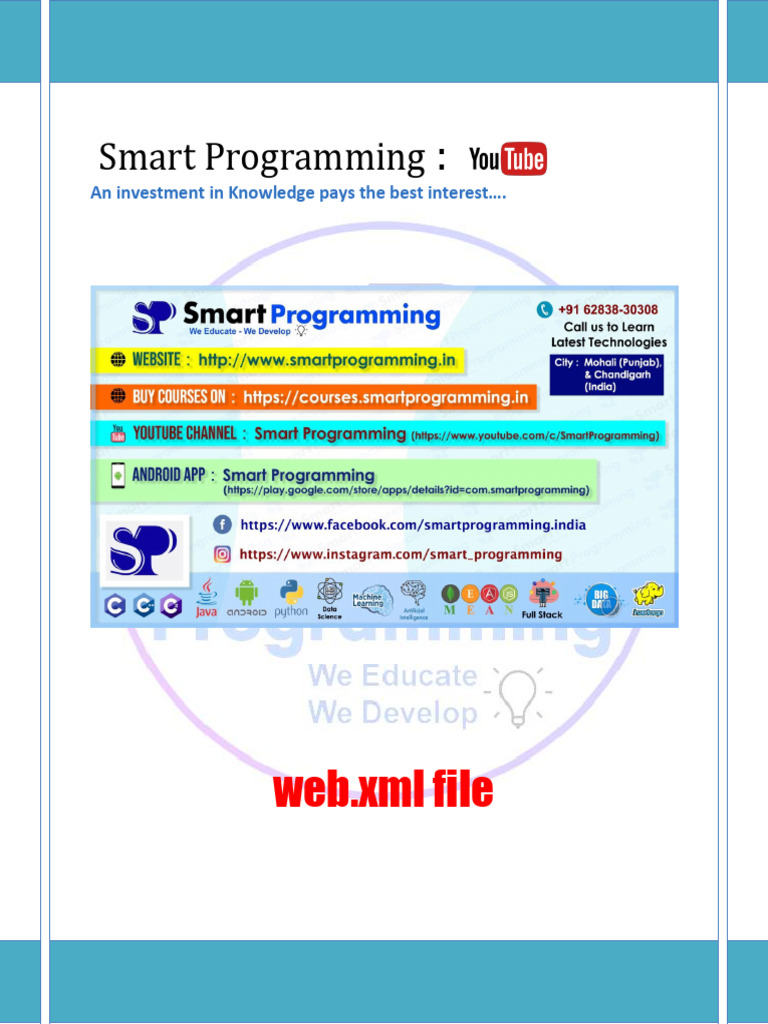 Understanding web.xml Configuration | PDF | Computing