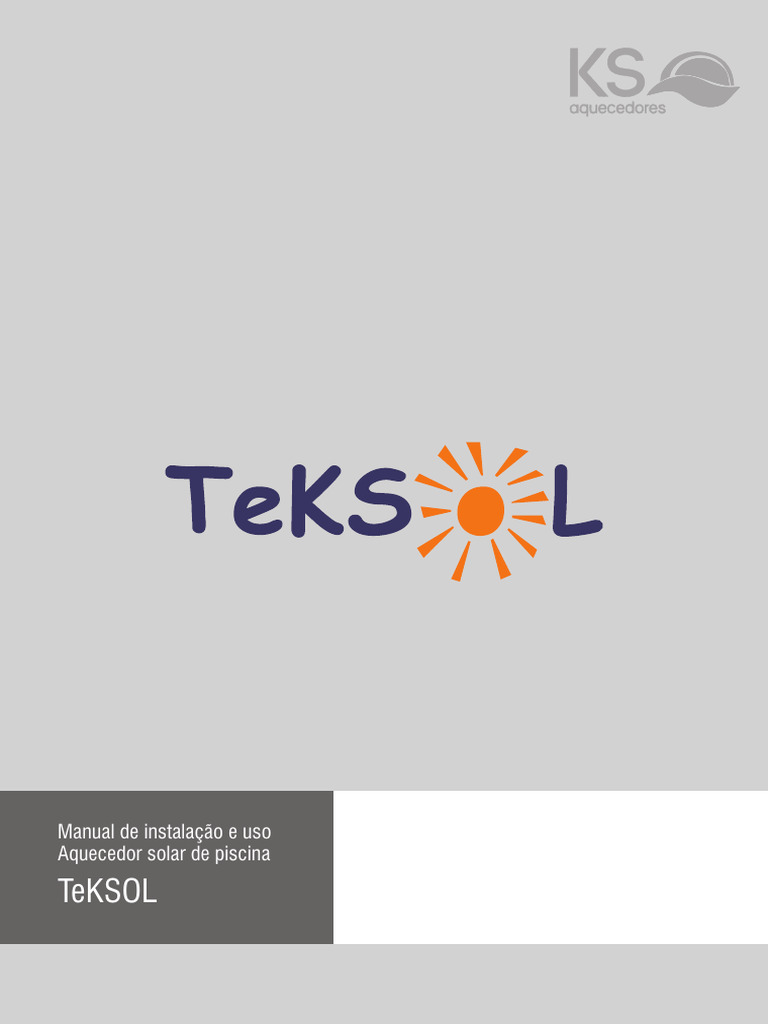 Instalação de Aquecedor Solar TeKSOL | PDF | Bomba | Aquecimento global ...