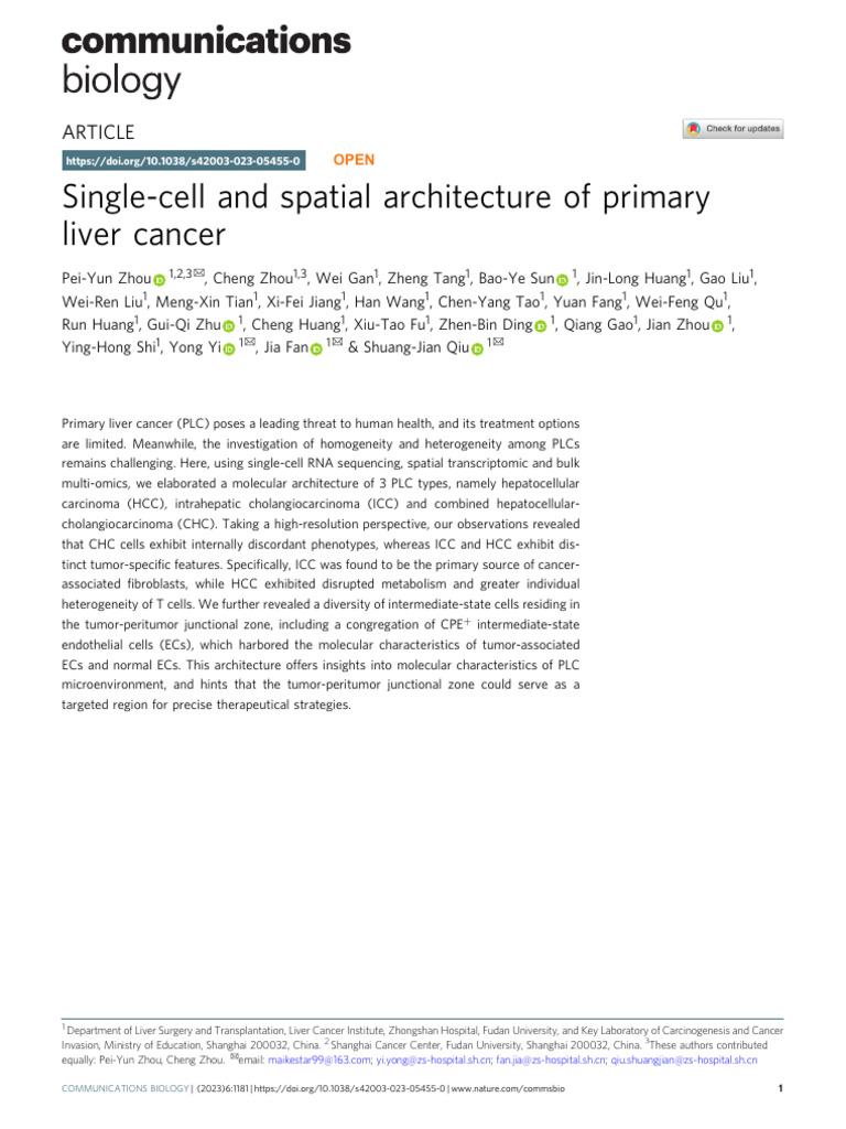 Human Liver Single Nucleus and Single Cell RNA Sequencing Identify A ...