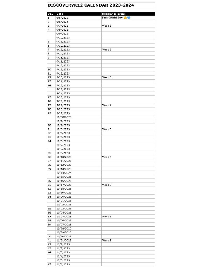 Academic Calendar 2023-2024 | PDF | Observances | Secular Holidays