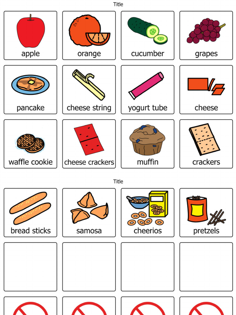 Snack Choices New | PDF