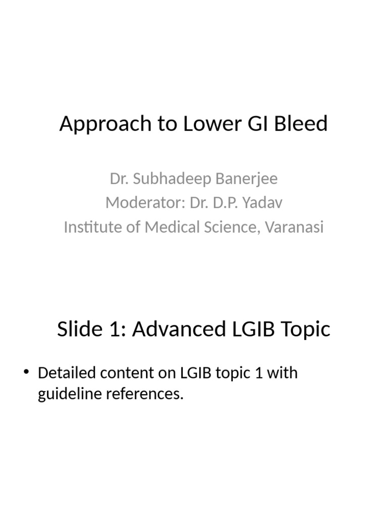 Comprehensive Guide to LGIB Management | PDF