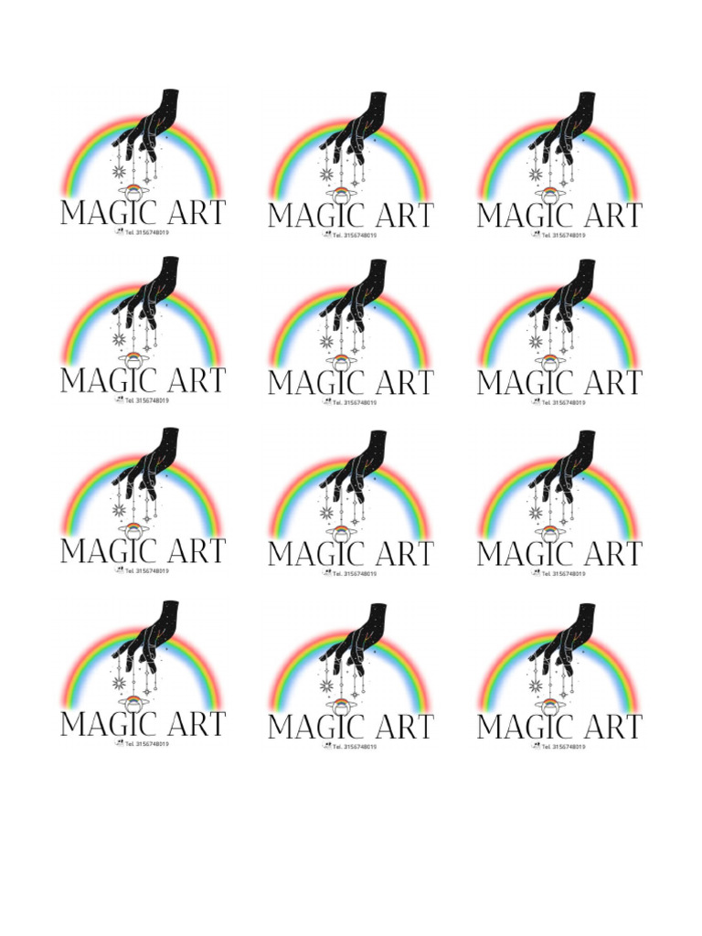 Logos para Imprimir Tarjetitas Magic Art | PDF