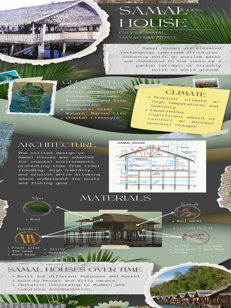 Samal Houses: Coastal Stilted Structures | PDF