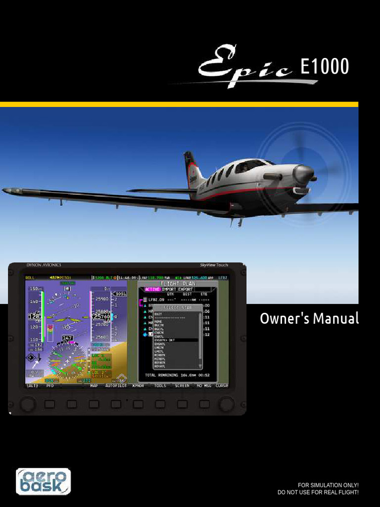 Epic E1000 Owner's Manual Overview | PDF | Aerospace | Aircraft