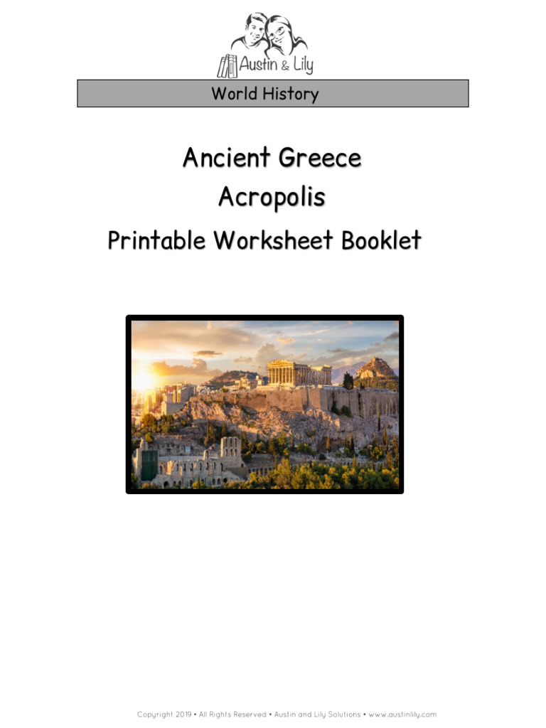 Ancient Greece Acropolis Worksheet | PDF | Athens