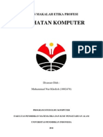 Download Tugas Makalah Etika Profesi by Muhammad Nur Kholish SN92502449 doc pdf