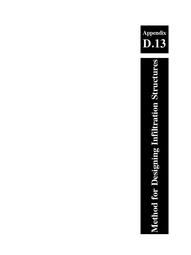 Infiltration Structure Design Methods | PDF | Loam | Discharge (Hydrology)