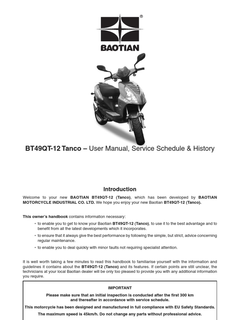 Baotian Bt49qt 12