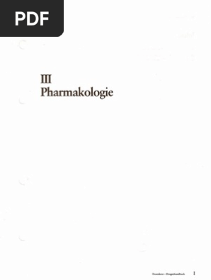 Drogenhandbuch Iii Pharmakologie