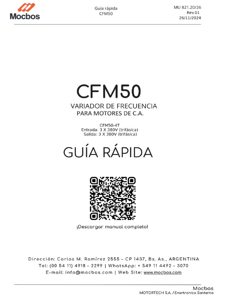 Guia Rapida CFM50 4T | PDF
