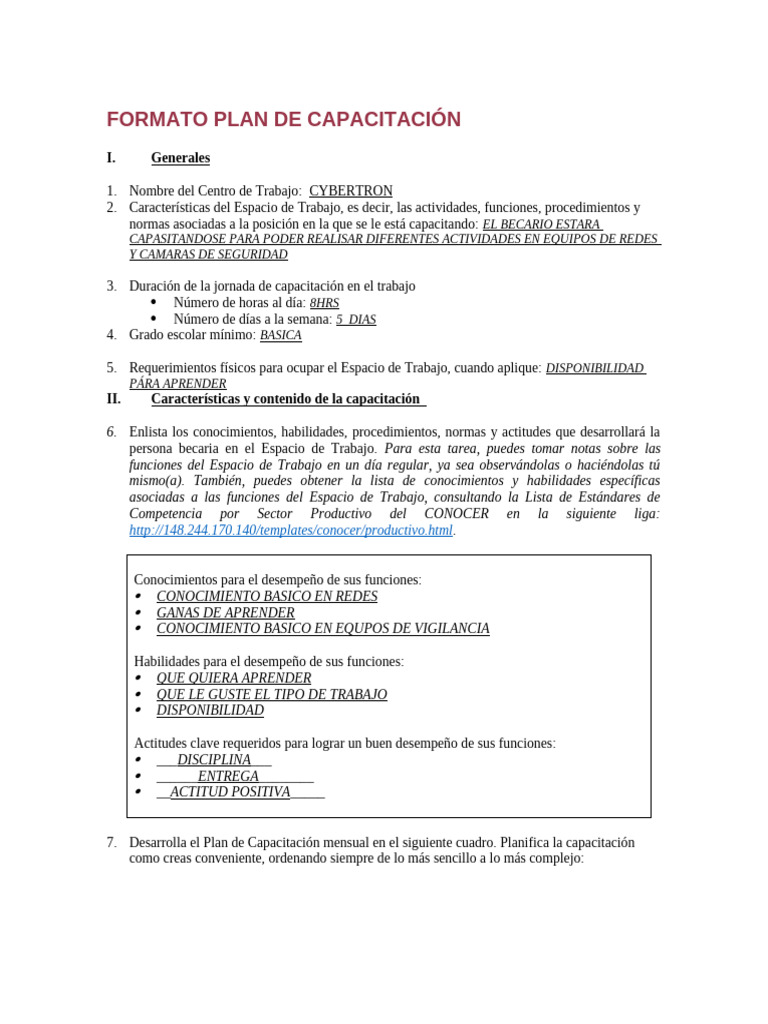 Plan de Capacitación en Redes y Vigilancia | PDF