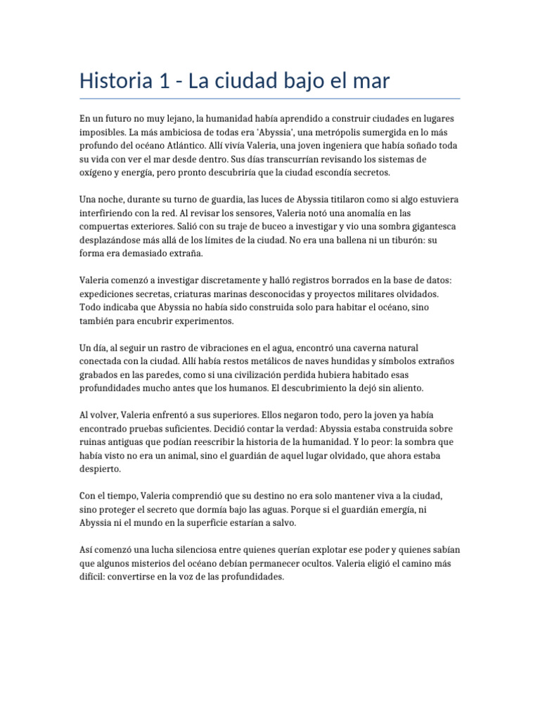 Abyssia: Secretos del océano profundo | PDF