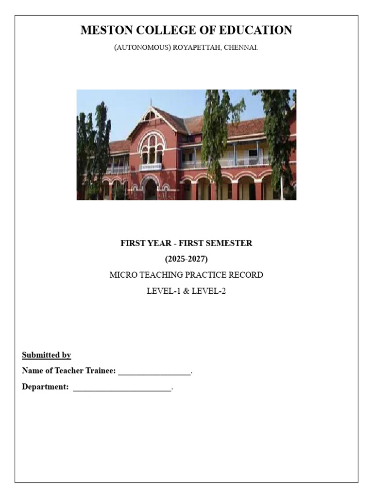 Micro Teaching | PDF