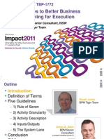 IBM Impact 2011 - Five Guidelines To Better Process Modeling For Execution - Stuart and Zahn