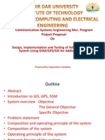 Communication Systems Engineering Msc. Program Project Proposal On