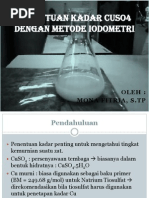 Download Penentuan Kadar CuSO4 Dengan Metode Iodometri by Nurul Arfina SN92506089 doc pdf