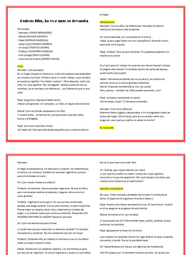 Ilin: Rompiendo Estereotipos de Género | PDF | Machismo