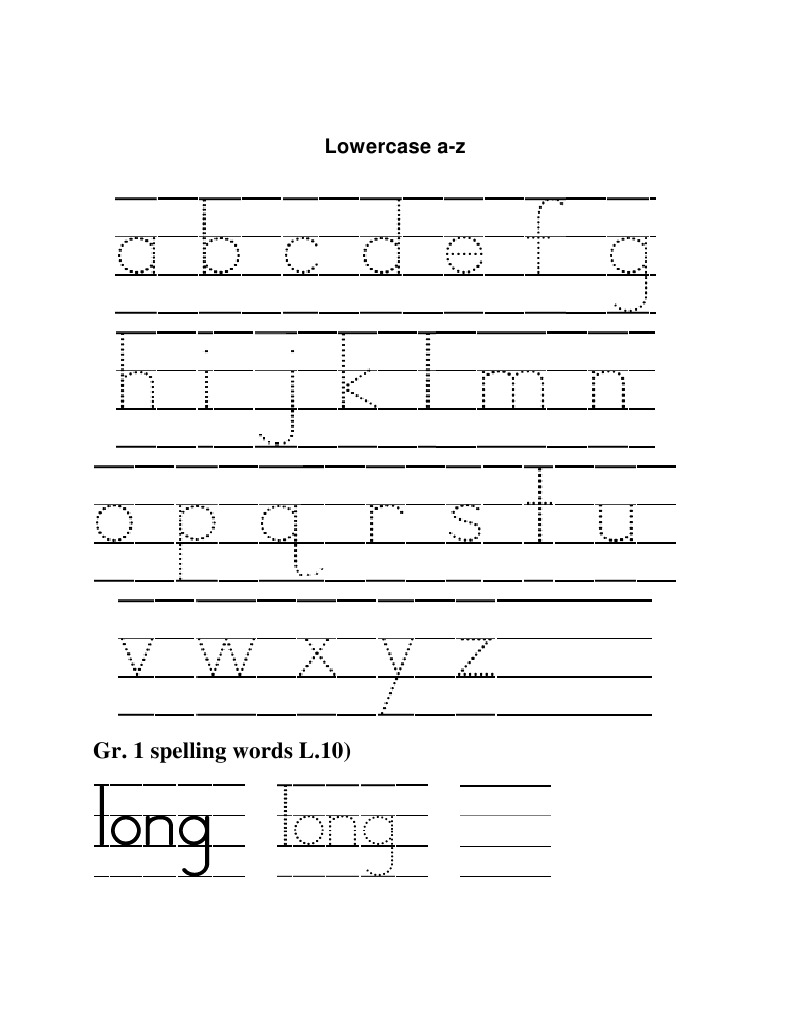 Handwriting Practice