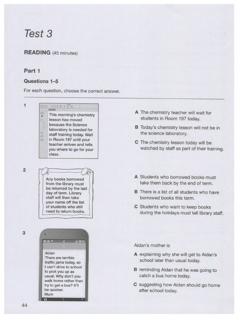 B1 Test 3 and Test 4 | PDF