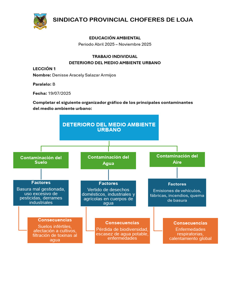 Leccion 1 Deterior Del Medio Ambiente Urbano | PDF