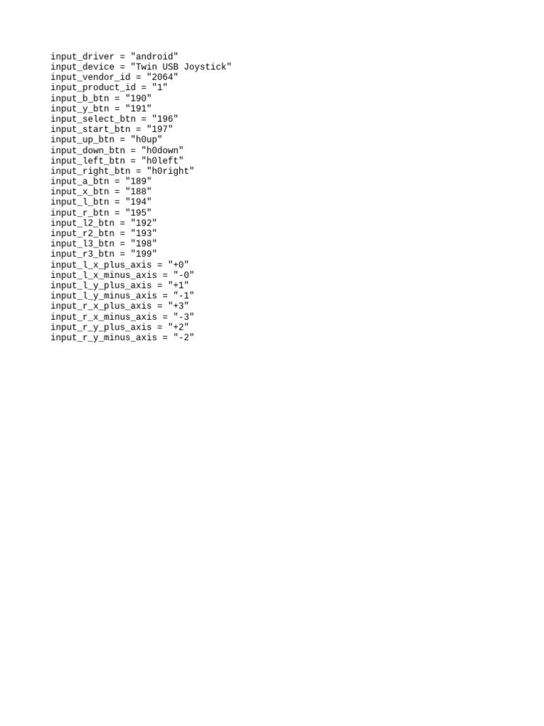 Twin USB Joystick Configuration Guide | PDF