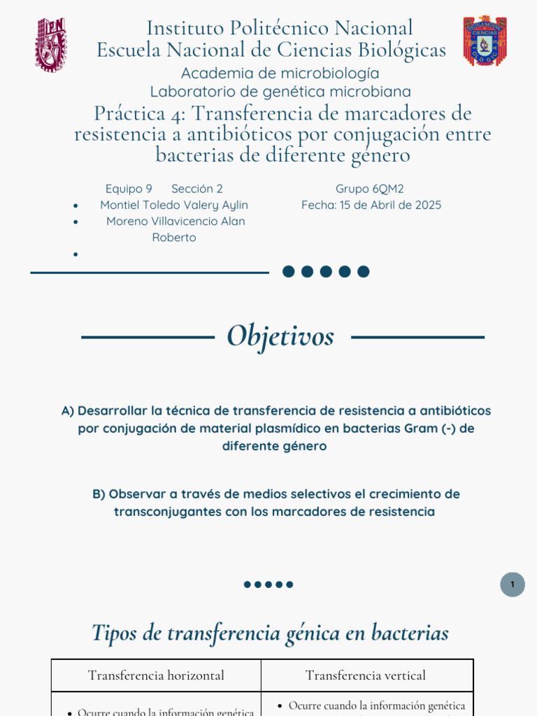 Instituto Politécnico Nacional - 250412 - 192700 | PDF | Plásmido | Las ...