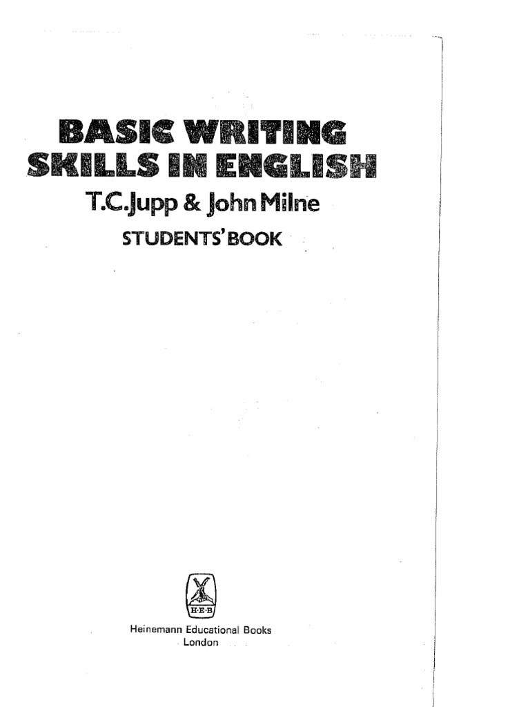 Basic Writing Skills in English | PDF
