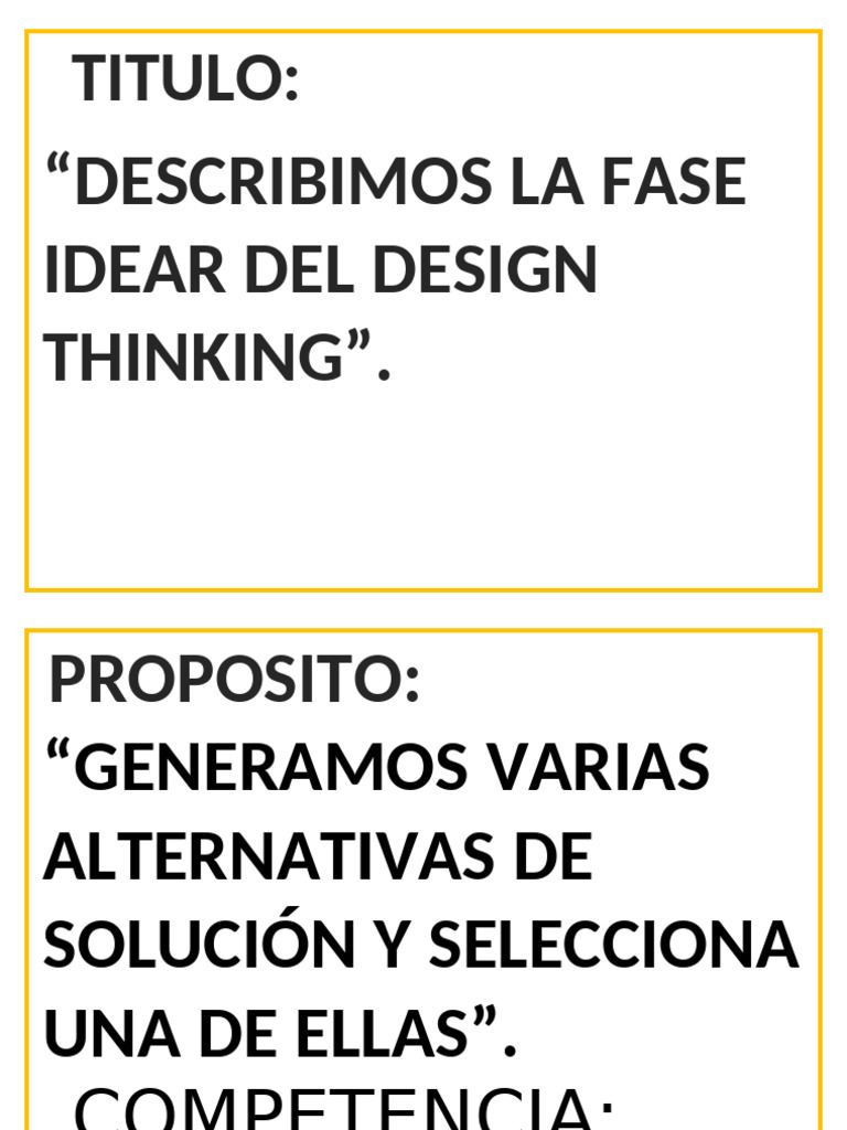 Fase Idear en Design Thinking | PDF
